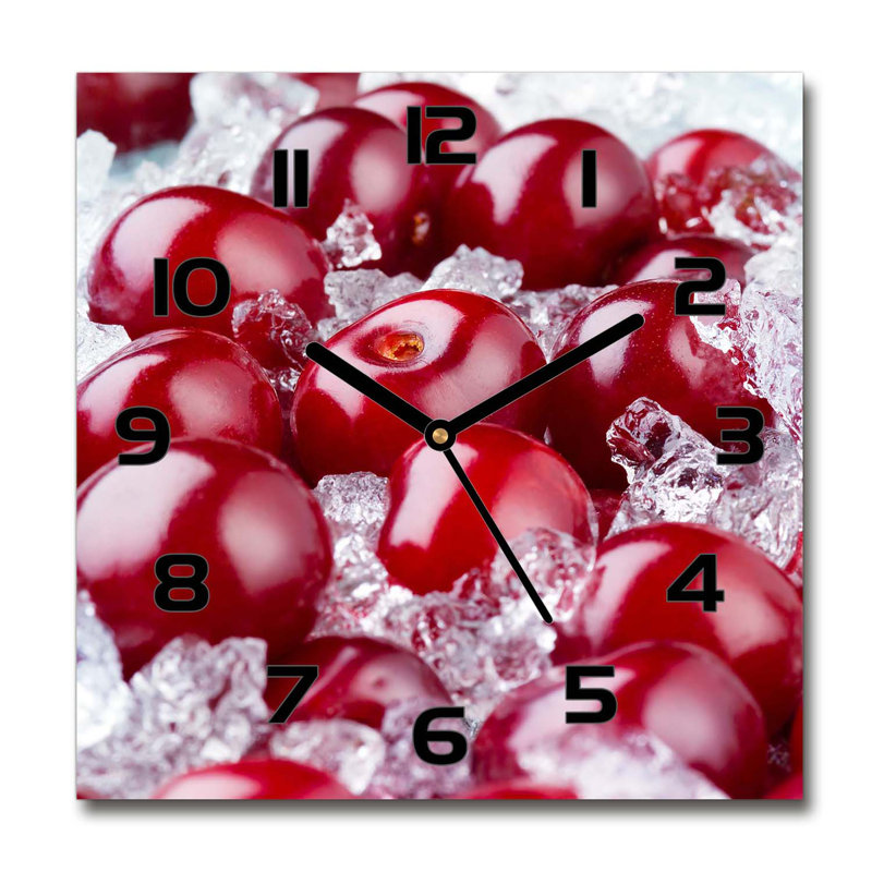 Johnrussell Glass Wall Clock, Black