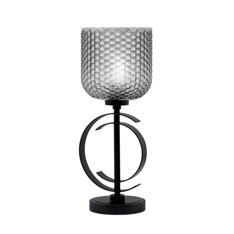 Lampe Gulea, Noir, H 18,75 po x l 7,25 po x P 7,25 po, Noir mat