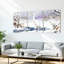 Ensemble de 3 tableaux muraux sur toile de style aquarelle, thème hivernal-459100302