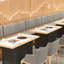 Banc rembourré en similicuir Modern Modern