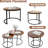 Coffee Table Nesting Side Round Set Of 2