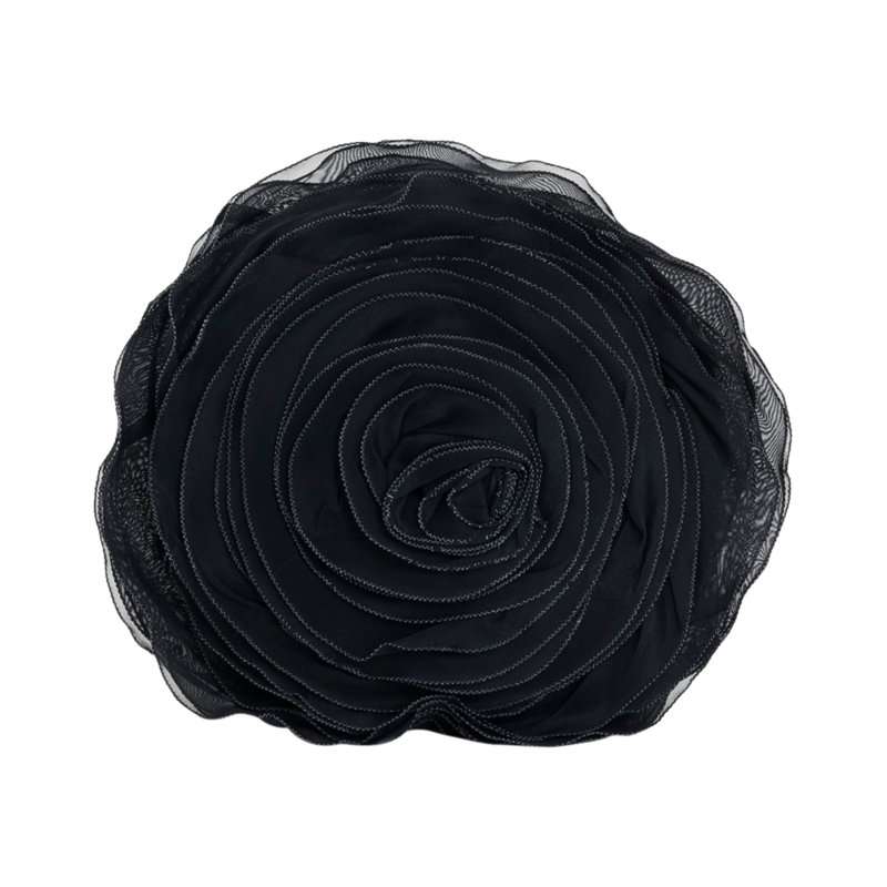 Novelty Pillow Cover & Insert, 16" H x 16" W, Black