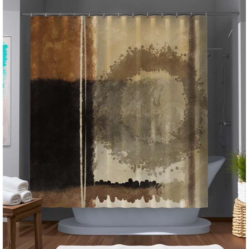 Rideau de douche abstrait Dajanae