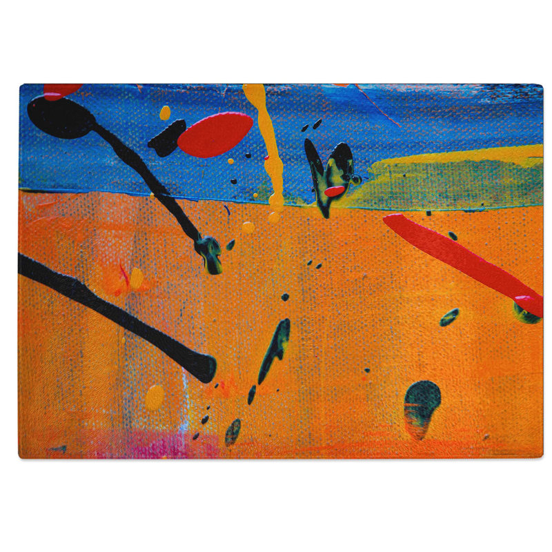 Tempered Glass Art Painting Vol.115 Chopping Board, 39 cm W x 28.5 cm L