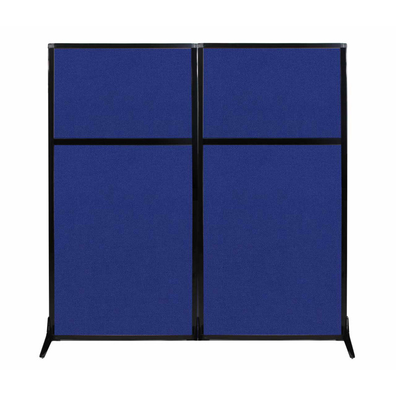 Cloison de poste de travail, Bleu royal, 66"