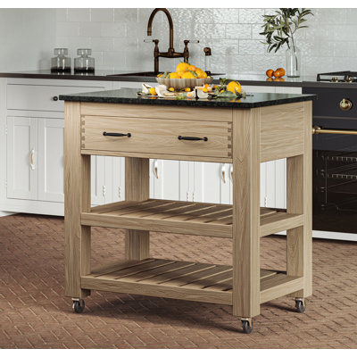 Dervin 95 cm W Kitchen Island with Top