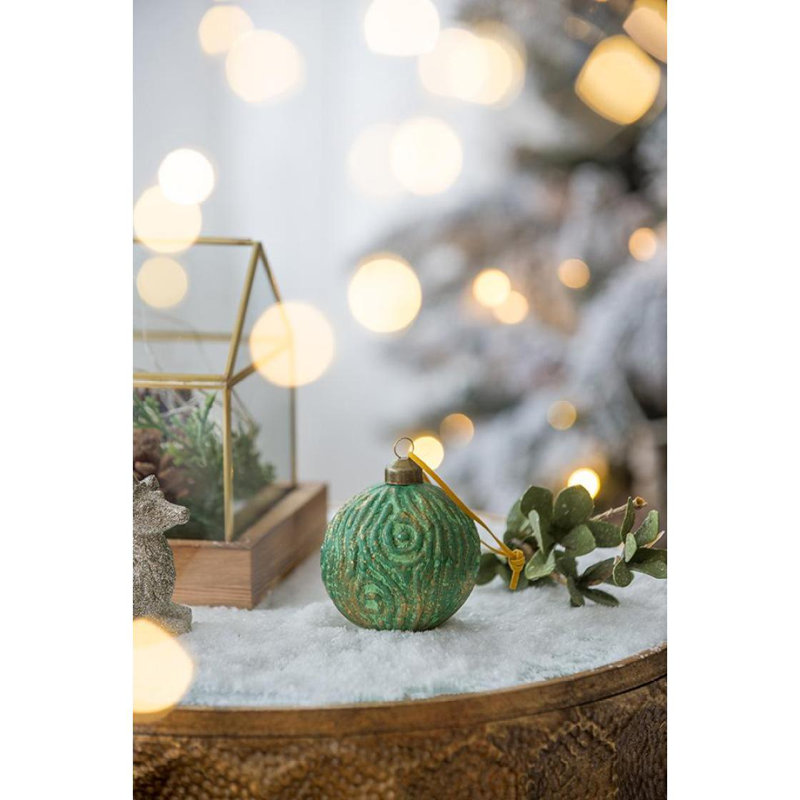 D3 ", boules de Noël décoratives, boules de Noël suspendues en verre pour décorations de fêtes, lot de 12