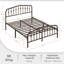 Metal Bed with Arched Headboard and Footboard-903604192-932308567
