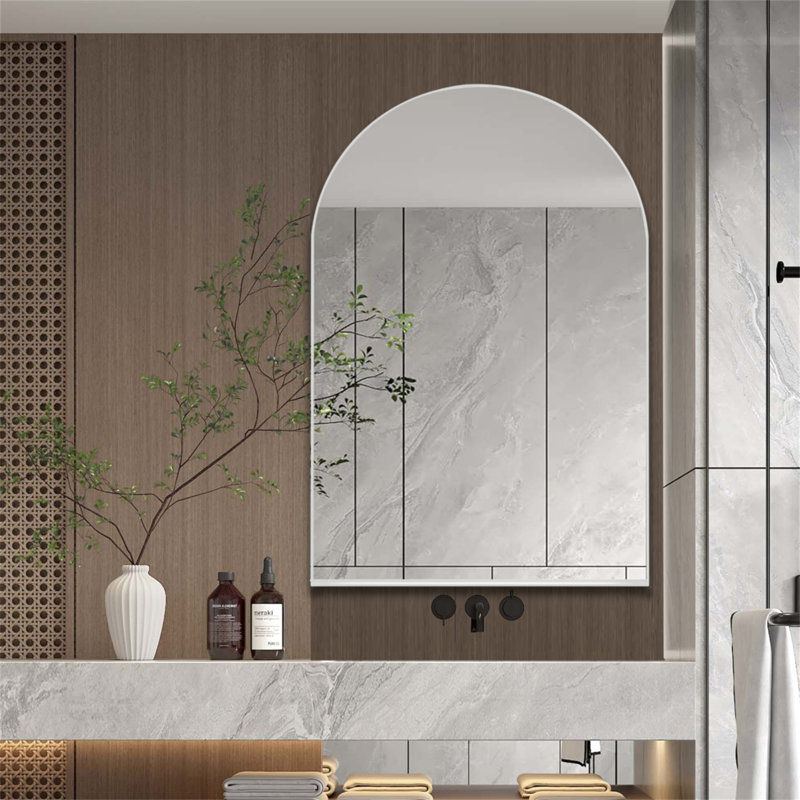 Armoire à pharmacie encastrée 24 po x 36 po, armoire murale avec cadre en métal avec miroir et tablettes réglables, miroir mural avec rangement pour salle de bain