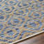 Edwardsport tissé à plat à la main et recyclé P.E.T. Tapis bleu-1881251048