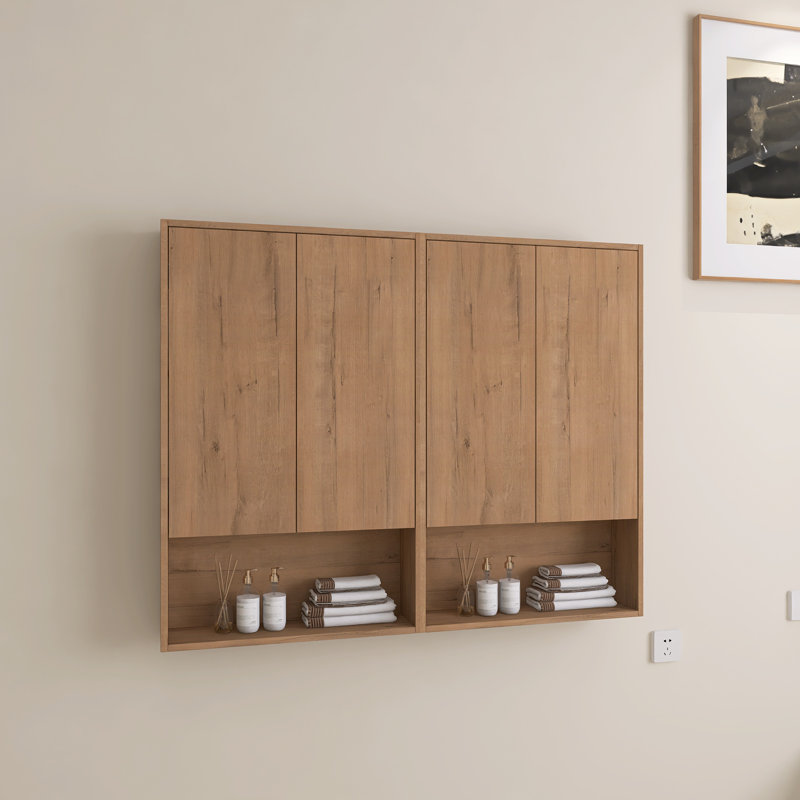 Bellmead 48"W Wall-Mounted Bathroom Cabinet, 37.38" H x 48" W x 5.8" D