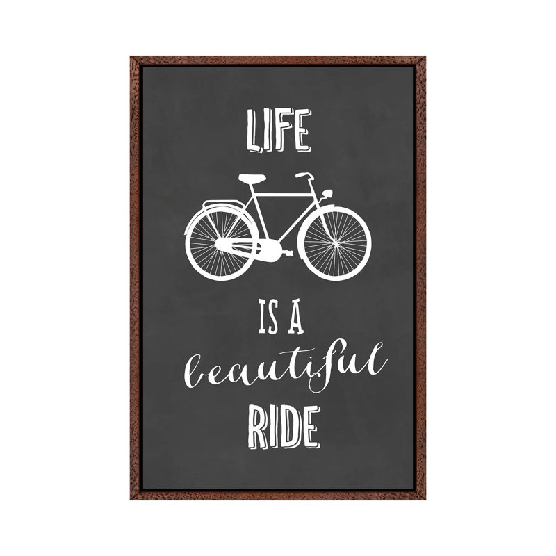 Life Is A Beautiful Ride by Blursbyai - Gallery-Wrapped Canvas Giclée on Canvas, 101.6 cm H x 66.04 cm W, Classic Wood Framed
