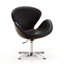Fauteuil ballon pivotant rembourré en laine Raspberry-51336371