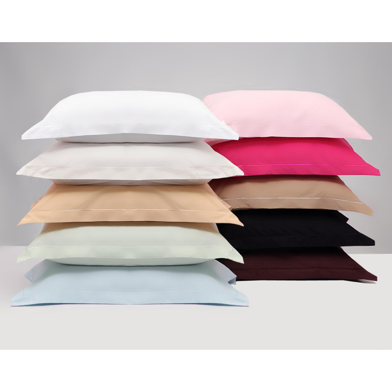 Plain Dye 200 TC Egyptian-Quality Cotton 100% Cotton Plain Weave Housewife Pillow Case, Ocean