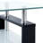 Paizleigh vidaXL Coffee Table, Tempered Glass Top, Center Table, 37.4''x21.7''x15.7''-1591512421