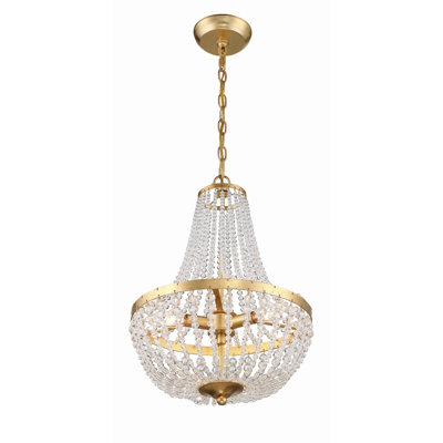 Conway Wrought Iron 3-Light Chandelier
