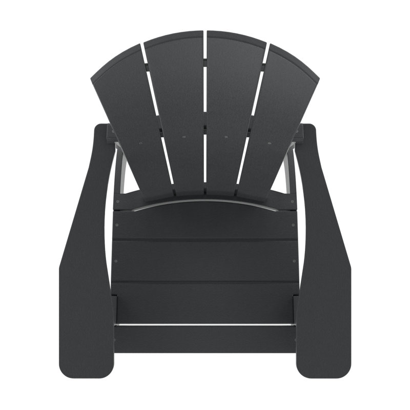 Chaise Adirondack classique Dekesha Essential gris ardoise, Noir