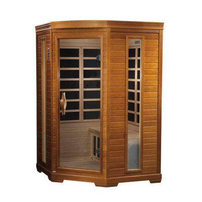 Dynamic Infrared 2 - Person Bluetooth Compatible FAR Infrared Sauna in Hemlock