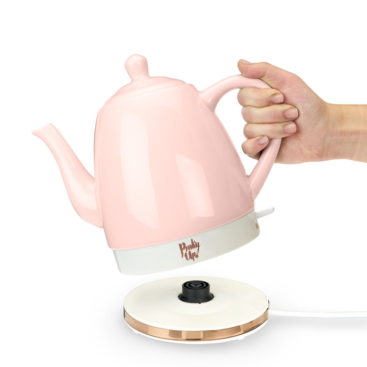 Pinky Up 1.58 Quarts Ceramic Electric Tea Kettle