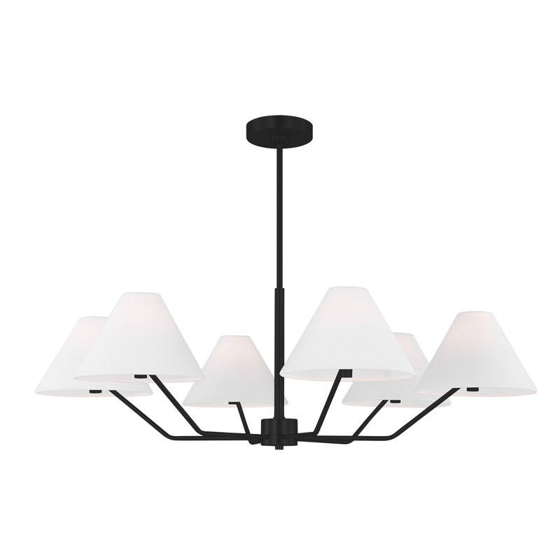 Grand lustre 6 lumières Reggie, Nuit noire