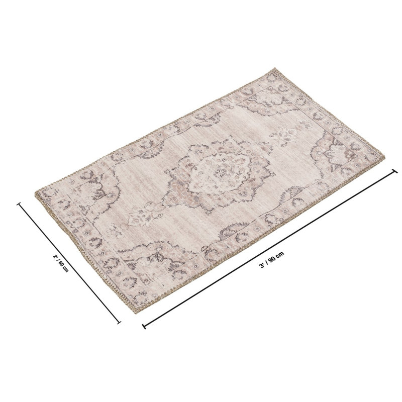 Medallion Patterned Area Rug, 2 ft. x 3 ft.