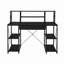 Bureau avec tablettes ouvertes et huche-1668714445