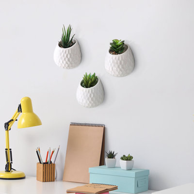 Pot de fleurs mural en céramique Maiorano