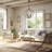 4-Light Globe Orb Wood Chandelier