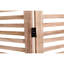 Paravent en bois massif l 55,2 po x H 65 po avec 4 panneaux, aspect naturel, charnières en métal pour un pliage rapide, rehausse la cloison décorative 4 pièces, H 65 po, finition, simplicité et manipulation, décoration intérieure
