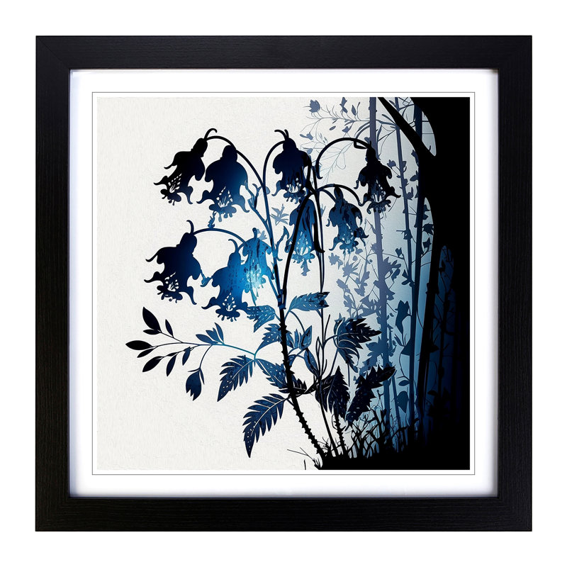 Single Picture Frame Print on Wood, Black
