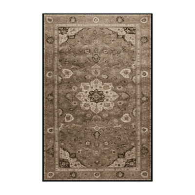 Machine Washable Persian Brown Area Rug