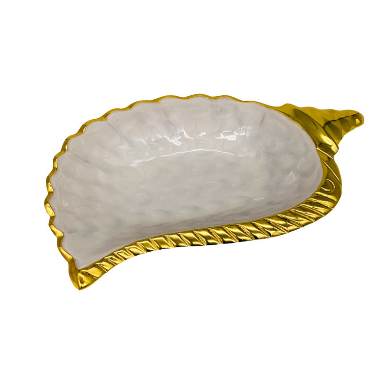 Kraft Aluminum Tray, 4cm H x 26cm W x 17cm L, Gold