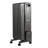 Electric Oil Filled Radiator, 1500W Radiant Space Heater with Dual U-shaped Heating Tubes, Over-Heat Protections,3 Heat Settings,24h Timer, Flexible Casters, Remote Control for Indoor,Black