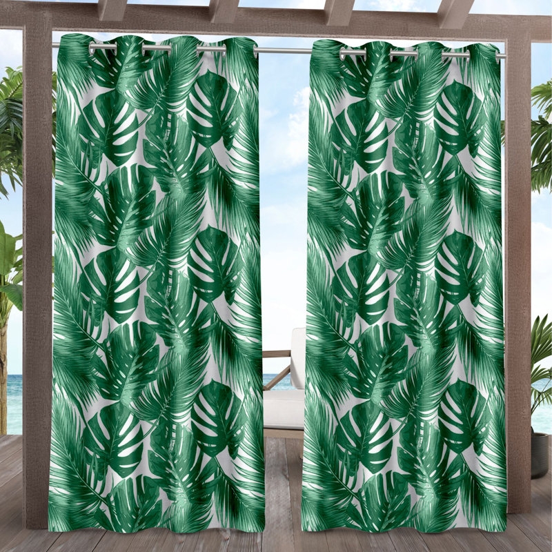 Chillicothe Room Darkening Curtain Pair, Green , 54" W x 96" L