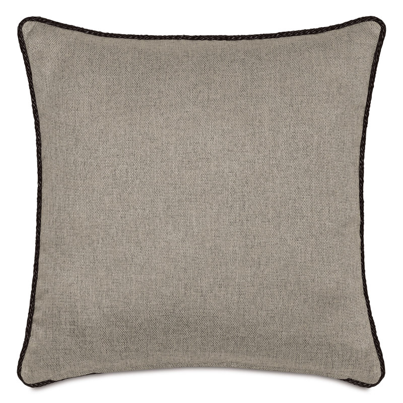 Highland Wool Square Pillow Cover & Insert, Taupe Paisley, Square 20"
