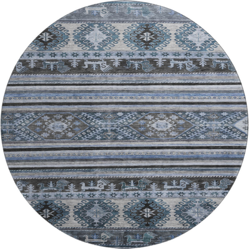 Premium Machine Washable Marasco AMF1626 Global Rug, Runner 2'3" x 7'6"