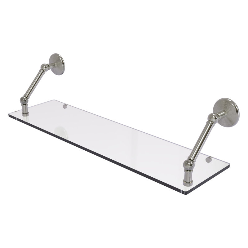Marchmont Bracket Shelf, Satin Nickel, 8" H x 30" W x 8'" D