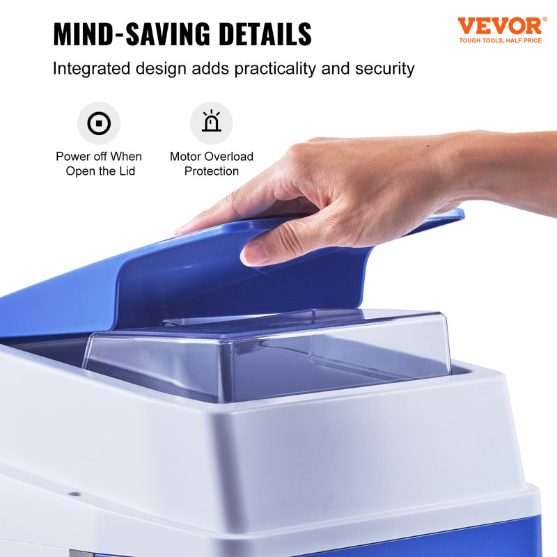 VEVOR Blue Stainless Steel Countertop Snow Cone Maker