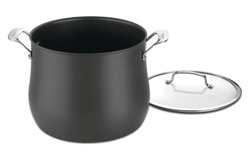 CUISINART CONTOUR HARD ANODIZED COOKWARE 12 Qt. Stockpot W/Cover