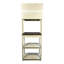23.62" White And Rustic Brown Colour 5-Tier Bakers Rack For Kitchen With Storage, Coffee Bar, Kitchen Shelves,  Microwave Stand
