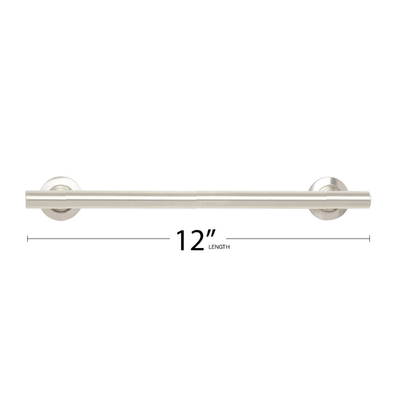 Coronado Grab Bar, Satin Stainless, 12" W