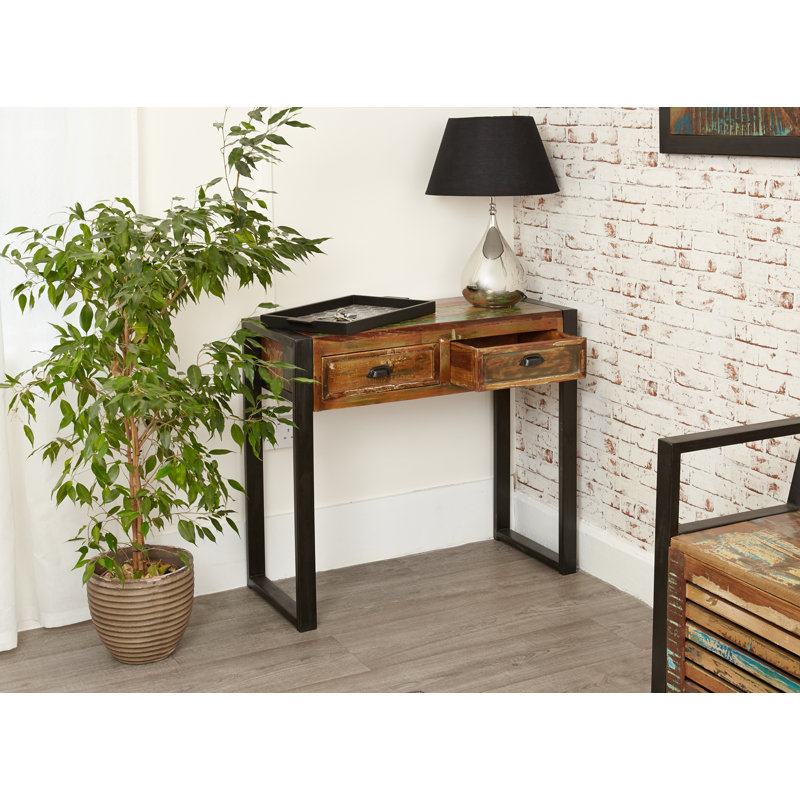 Adlina 91cm Solid Wood Top Console Table
