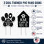 Weather Resistant and UV Resistant Polyvinyl Chloride (PVC) Animals and Text & Numbers Garden Stake