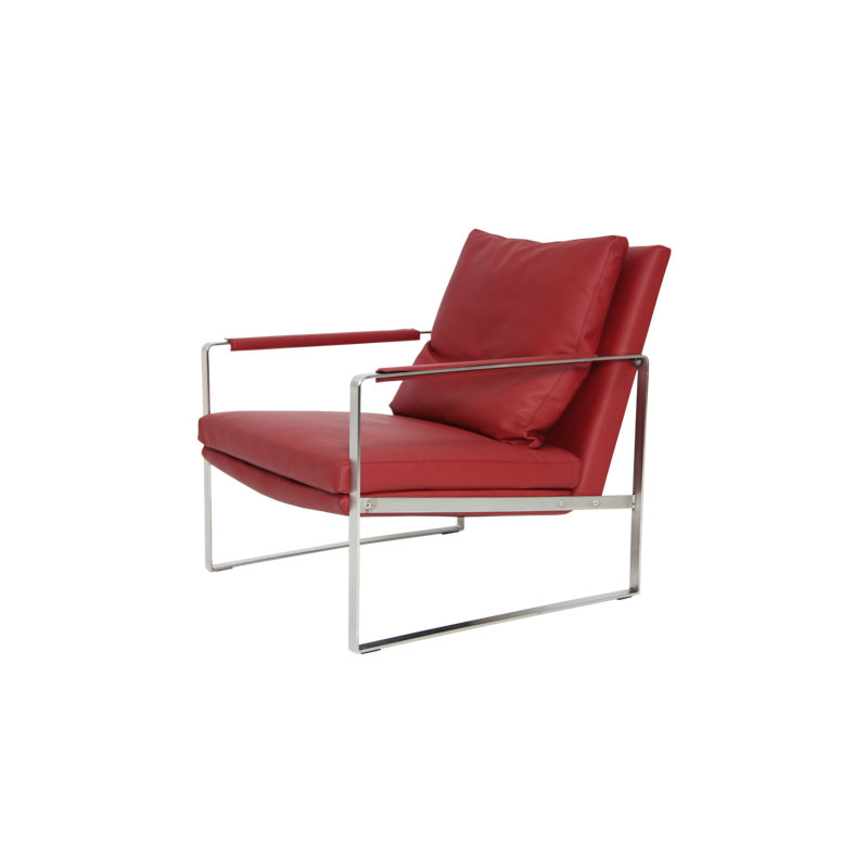 Zara 28" Wide Armchair, Red PPM Leatherette