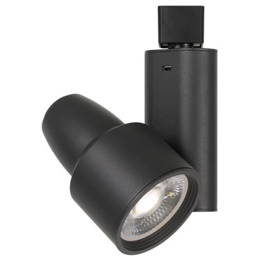 Projecteur sur rail DEL intégré Cal Lighting 40 W, orientable, flux lumineux de 2 270 à 2 750 lumens, température de couleur de 2 700 K à 4 000 K, dimmable, dimensions : 18,4 cm (H) x 12,4 cm (L)