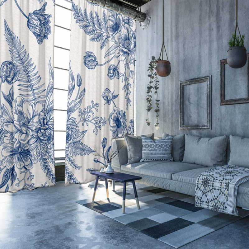 Blackout Curtain Panel Pair, 148 W x 200 D cm