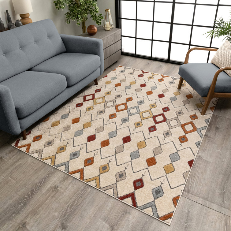 Well Woven Malaga Baikal Bohemian Vintage Tribal Diamond Beige Rug ...