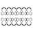 Stainless Steel Shower Curtain Hook-60035515