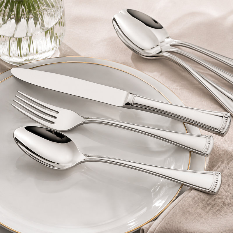 65-Piece 18/10 Silverware Set for 12