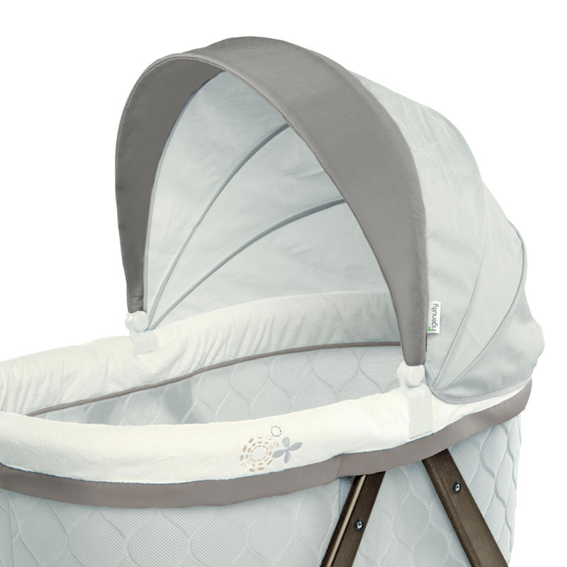 Alzira Rocking Bassinet with Bedding and Stand